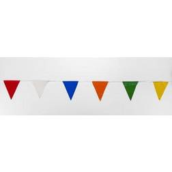 Mutual Industries Multi Pennant Flag 9" x 12" x 60' Multi Color 10/Pack 14991