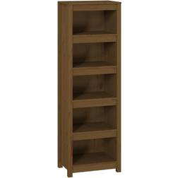 vidaXL Honey brown, Solid Pine Cabinet Display Bokhylle