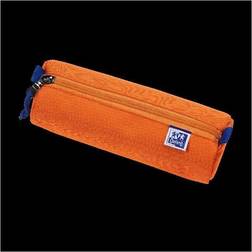 Oxford Etui, Schlamper-Rolle, Polyester, rund, groá, orange