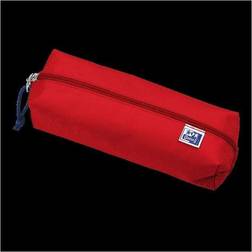 Oxford Etui, Schlamper-Etui, Polyester, rechteckig, groá, rot