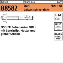 Fischer FBN II Boltanker 176 mm 44 mm Set of 20