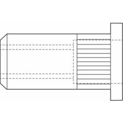 GESIPA® Blindnietmutter Stahl verzinkt Flachkopf