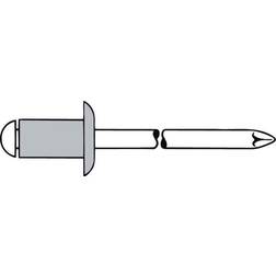 Gesipa Blindniet Nietschaft Dxl - 250 ST, 6 x 20 mm Alu./STA