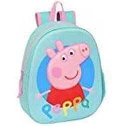 Safta Zaino Scuola 35 x 10 x 27.5 cm Peppa Pig turchese