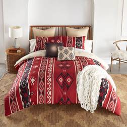 Donna Sharp Lifestyle Mesa 3 PC Bedspread Red, Multicolor, Black