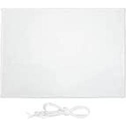 Relaxdays Voile D'ombrage Rectangulaire 2.5 x 3.5 m Imperméable Anti-UV Avec Tendeurs Terrasse Balcon Blanc