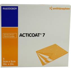 Smith & Nephew Acticoat 7 Barriera Antimicrobica Con Nanocristalli D'Argento 5 x 5 cm 5 Pezzi
