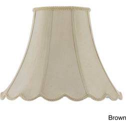 Cal Vertical Piped Scallop 14-inch Bell Shade