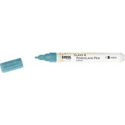 Kreul Glass & Porcelain Pen Glitter türkis, 1-3 mm