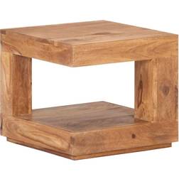 vidaXL 45x45x40 massivt Sofabord
