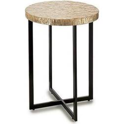 Gift Decor Beige Golden Metal Side Small Table 45x45cm