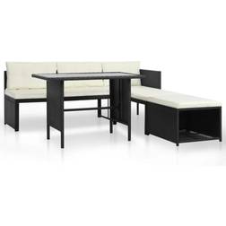 vidaXL 4-tlg. Poly Lounge-Set