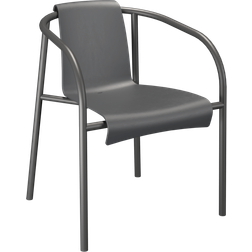 Houe Fauteuil Empilable Nami Gris Plastique Recyclé