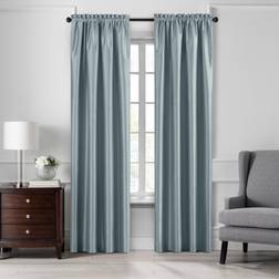 Elrene Home Fashions Colette Fejk-Silke Mörkläggningsfönstergardin 132 cm x 241 cm Brungrå 132.08x241.3cm