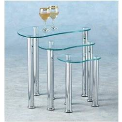 Black, Clear Nesting Table