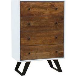 Dkd Home Decor White 70 Chest of Drawer