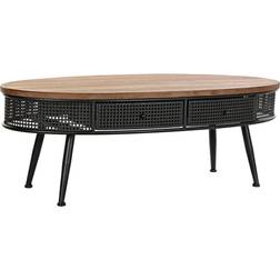 Dkd Home Decor Sapin Noir Métal Marron 120 x 58 x 42 cm Table Basse