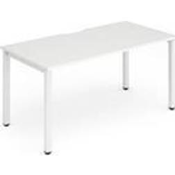 Evolve Single White Frame Writing Desk