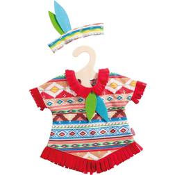 Heless Dolls Indian Set Blue Feathers 28-35 cm
