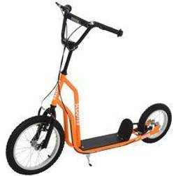 Homcom Kinderroller mit Handbremse orange