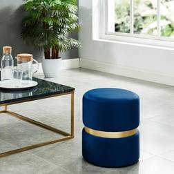 Worldwide Homefurnishings Velvet Pouffe