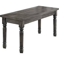 Best Master Furniture Demi Weathered Settee Bench