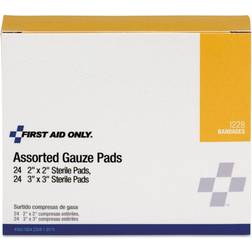 First Aid Only Assorted Gauze Pads 48-pack