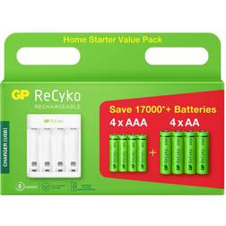 GP Batteries ReCyko E411 + 4xAA 2100mAh + 4xAAA 800mAh 8-pack