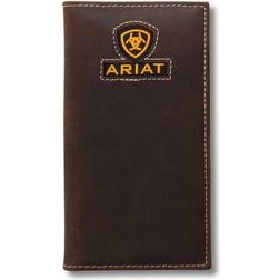 Ariat Yellow Logo Rodeo Wallet - Brown