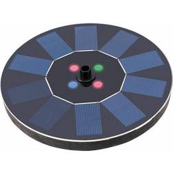 Lumineo Solar Fontein Met LED Verlichting D16 cm Zwart