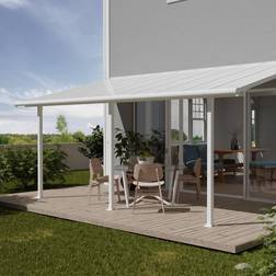 White, Transparent Palram Canopia Canopia Palram Olympia Patio Cover 3m