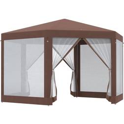 OutSunny Hexagonal Garden Gazebo Party