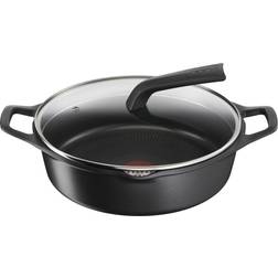 Tefal Cacerola con Tapa E2497244 Negra Ø 28 cm - Transparente 28 cm