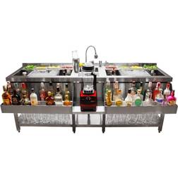 Kukoo Double Cocktail Bar Station 360°C Silver
