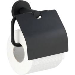 Wenko Dérouleur Papier Toilette Mural Bosio Black 15 x 13.5 x 7 cm