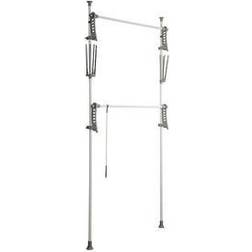 Wenko Herkules Flex 14.17 in D x 45.67-74.80 in W x 64.96-118.11 in H White ABS Tension Mount Closet System
