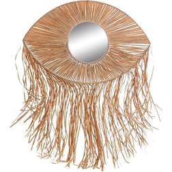 Dkd Home Decor 61 6 80 Jern Naturlig fiber Bali Vægspejl