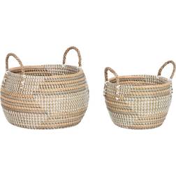 Dkd Home Decor set Tropiskt Sjögräs Korg 40cm