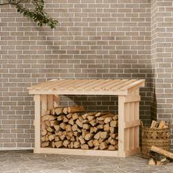 vidaXL Portalegna 108 x 64,5 x 77 cm in Legno Massello di Pino