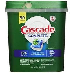 Cascade Complete Dishwasher Detergent Actionpacs, 90-count