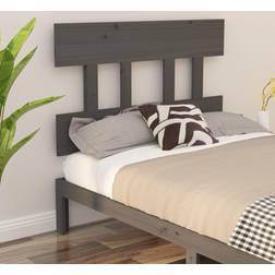 vidaXL grey, 103.5 Solid Pine Bed Headboard