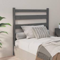 vidaXL grey, 106 Pine Bed Headboard