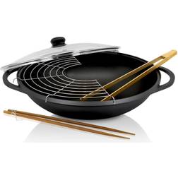 Karl Kruger Set Wok Couvercle Verre 36 cm