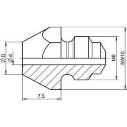 Embout Pour Pièces de Rechange Gesipa 10/35 K