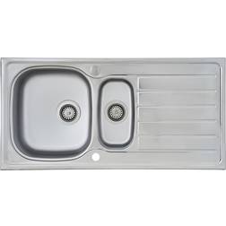 Respekta Lavello Da Incasso In Acciaio Inox 100 x 50 cm