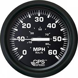 Faria FARIA BEEDE 32816 Euro Speedometer GPS 60 MPH Studded 4, Black
