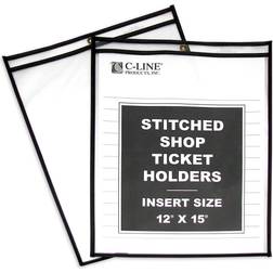 C-Line 46125 Shop Ticket Holders, Stitched, Both