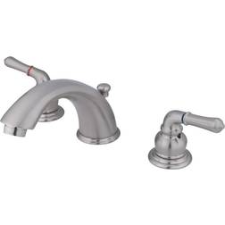 Kingston Brass KB968 Magellan Widespread Bathroom Faucet Brushed Nickel