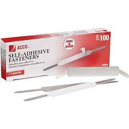 Acco Economy Self-Adhesive Fastener 1 Capacity 100 Ct