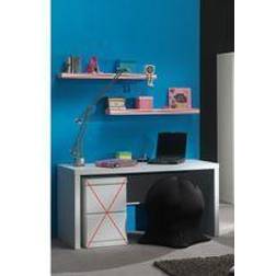 Vipack Lara White 76cm H X 150cm W X 70cm D Writing Desk
